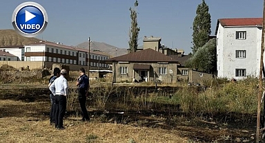 Anız yangını paniğe yol açtı