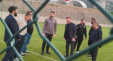 Başkanlar antrenman sahasında buluştu