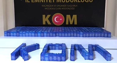 Bin paket makaron ele geçirildi