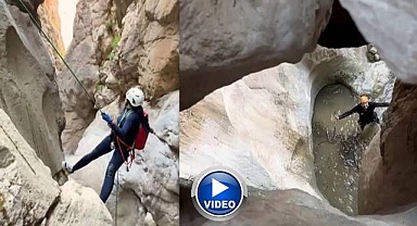 Bu kanyonu geçen ilk Türk ekip oldular