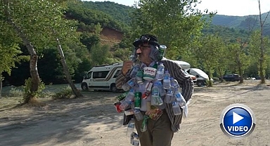 Çevre temizliğine dikkat çekmek için sahne aldı