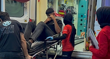 Devrilen motosikletin sürücüsü yaralandı