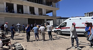 Erzurum'da inşaattan düşen işçi hayatını kaybetti
