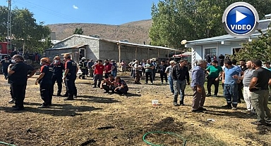 Erzurum'da o köy iki gündür yanıyor!