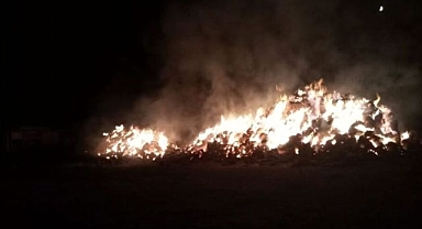 Erzurum'da örtü yangını: 3 kişi dumandan etkilendi