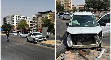 İki aracın çarpıştığı kazada 2 kişi yaralandı