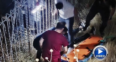 İstinat duvarından düşen kişi ağır yaralandı