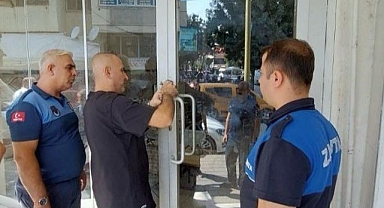 Kaldırımı işgal eden iş yeri faaliyetten men edildi
