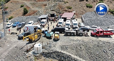 Maden ocağındaki göçükte çalışmalar 4 saattir sürüyor