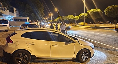 Otomobilin çarptığı inek telef oldu