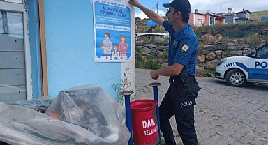 Polislerden vatandaşa broşürlü uyarı