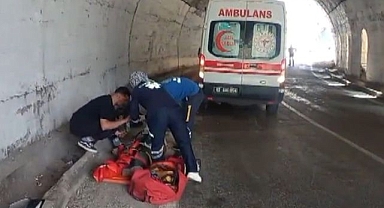 Tünelde motosiklet kazası