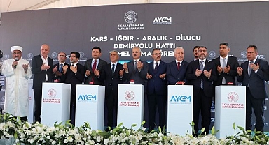 Zengezur'da ilk adım... Temeli Bakan Uraloğlu attı