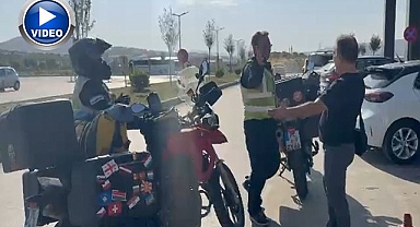 Alman çift motosikletle dünyayı geziyor