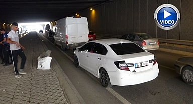 Alt geçitte zincirleme kaza: 2 yaralı