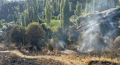 Bahçe yangını korkuttu
