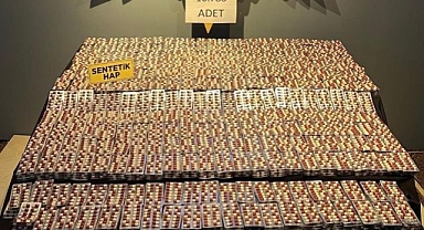 Binlerce sentetik ecza hap ele geçirildi