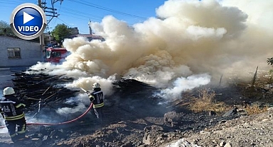 Erzurum'da Keresteciler Sitesi'nde yangın!