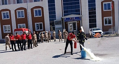 Erzurum itfaiyesinden eğitim desteği