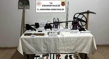 Erzurum'da define avcılarına jandarma baskını