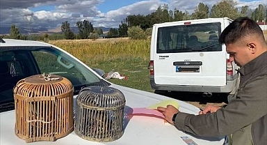 Kaçak avladığı kekliklerle yakalandı!