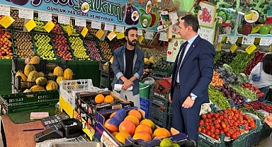 Kaymakamdan esnaf ziyareti