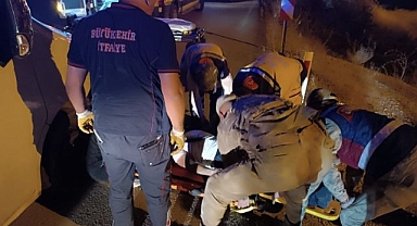 Minibüs şarampole yuvarlandı: 2 yaralı