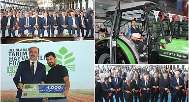 Uluslararası Tarım ve Hayvancılık Fuarı Erzurum'da açıldı; Başarılı çiftçiler ödüllendirildi