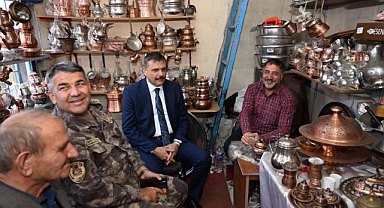 Vali Çiftçi'den Bakırcılar ve Kalaycılar Çarşısı'na ziyaret