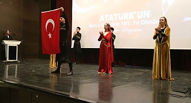 Atatürk'ün Kars'a gelişinin 101. yılı kutlandı