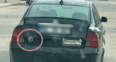 Bagajdan görünen el korkuttu!