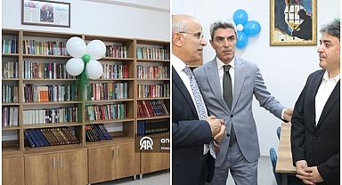 Depremzede öğrencilere kütüphane desteği