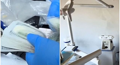 Diş kliniğine baskın! Yüksek miktarda para ele geçirildi