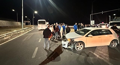 Elazığspor oyuncularını taşıyan otobüs kaza yaptı