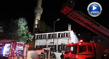 Erzurum'da camide gece yarısı yangın paniği!