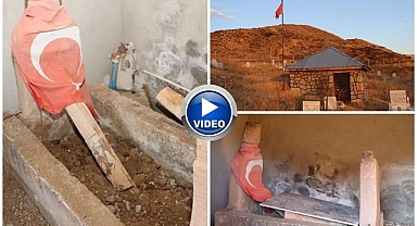 Erzurum'da şehit mezarları tahrip edildi! 