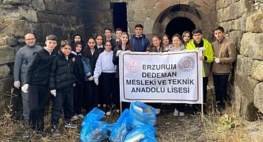 Erzurumlu öğrencilerden tarihe vefa örneği
