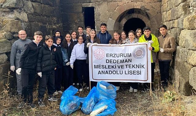 Erzurumlu öğrencilerden tarihe vefa örneği