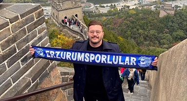 Erzurumspor atkısı Çin Seddi’nde