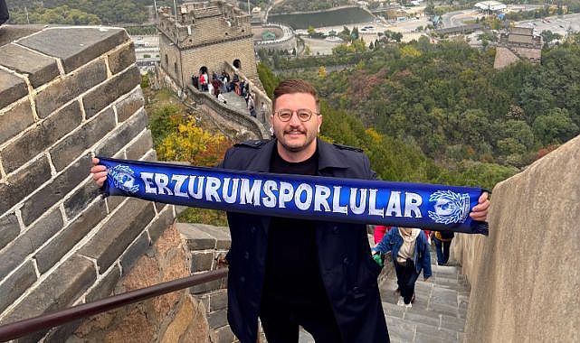 Erzurumspor atkısı Çin Seddi'nde