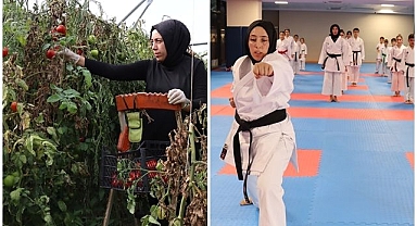 Gündüz sebze, akşam sporcu yetiştiriyor