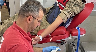 Güvenlik güçlerinden kan bağışı