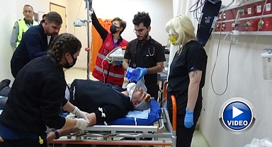 Hastanede nefes kesen tatbikat