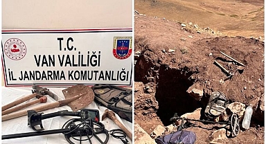 Kaçak kazıya jandarma baskını