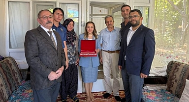 Kaymakam Yılmaz'dan şehit ailelerine ziyaret