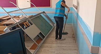 Okullar yükümlülerin emeğiyle yenileniyor