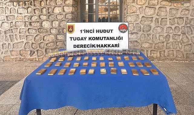 Onlarca kilo sarma altın ele geçirildi