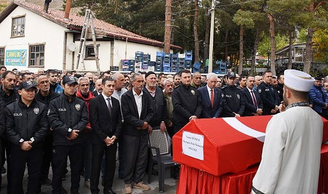 Polis memuru son yolculuğuna uğurlandı