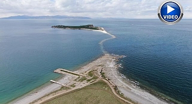 Su seviyesi düştü antik yol ortaya çıktı