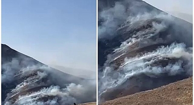 Tortum'da korkutan yangın!